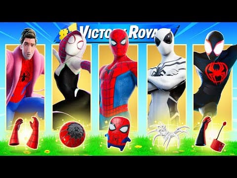 The *RANDOM* SPIDER-MAN Challenge In Fortnite