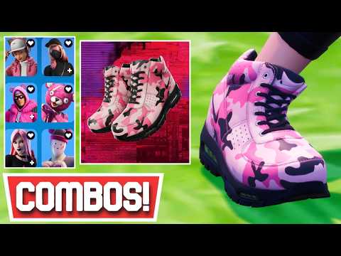*NEW* BEST NIKE AIR MAX GOADOME 'PINK CAMO' KICKS COMBOS! | Fortnite