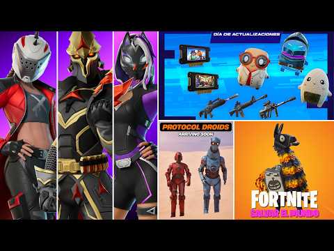 SKINS DEL PASE TEMPORADA X REMIX, NUEVOS ESPIRITUS, DROID TYCOON, SALVAR EL MUNDO y MÁS