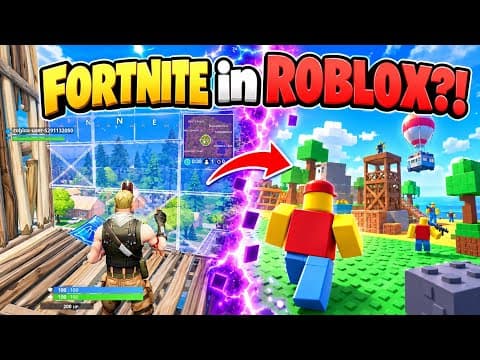 I Played Fortnite in ROBLOX! It Was Insane🤯