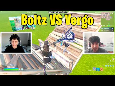 Boltz VS Vergo 1v1 Buildfights with FNCS Pickaxe!
