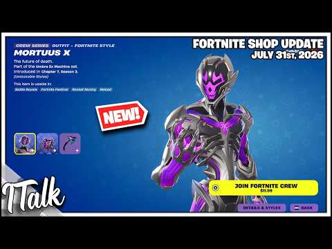 Fortnite Shop TWO *NEW* SKINS! [July 31st, 2026] (Fortnite Chapter 7)