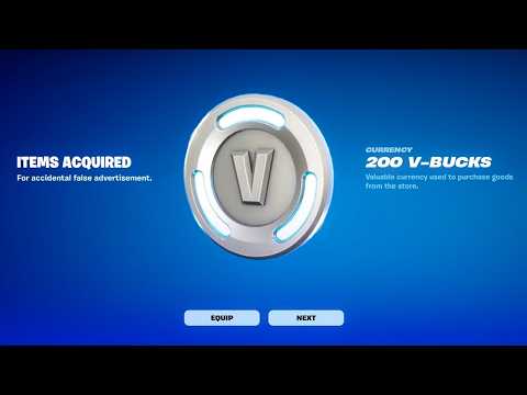 Fortnite is giving players 200 V-Bucks