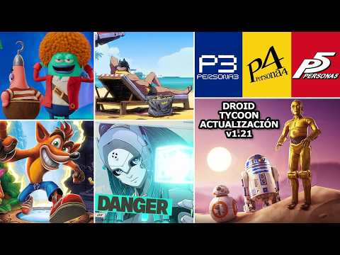BOB ESPONJA WAVE 2, CRASH BANDICOOT, ACTUALIZACIÓN DROID TYCOON y MÁS