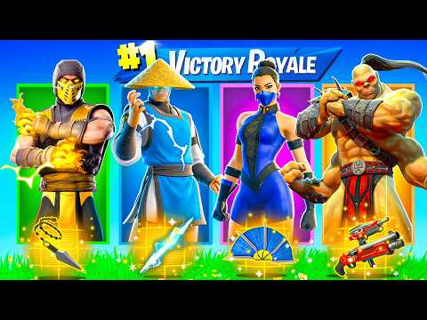 The RANDOM MORTAL KOMBAT BOSS Challenge in Fortnite (Goro, Scorpion, Raiden, Kitana, Sub Zero)