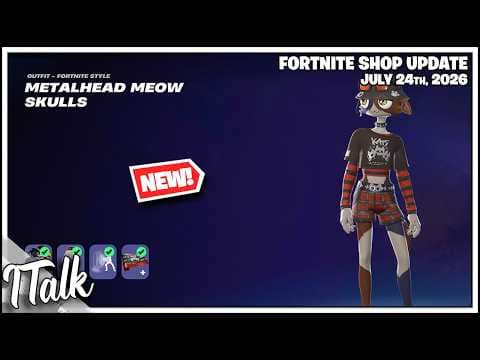 Fortnite Shop *NEW* BOBA PET AND MEOW SKULLS SKIN! [July 24th, 2026] (Fortnite Chapter 7)