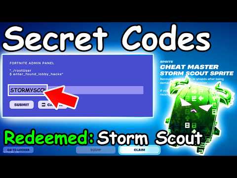 UNLOCKING ALL CHEAT MASTER SPRITE CODES in FORTNITE SEASON 4 SPRITE CODES! (New Secret Codes)