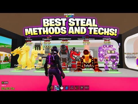 I Found The BEST Steal Methods & Techs in Steal The Brainrot😱