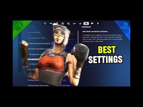 NEW Best Controller SETTINGS & Sensitivity in season 4 (Fortnite Tutorial)