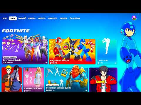 Fortnite ALL NEW LEAKED UPDATED & RETURNING Item Shops (Mega Man, Gaming Legends, Icons Bundle)