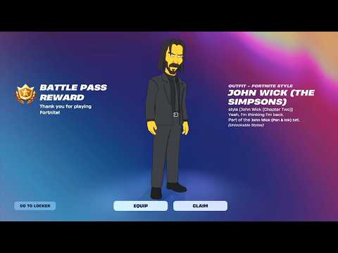Fortnite Complete 'John Wick' Quests Guide - How to Unlock The Simpsons John Wick