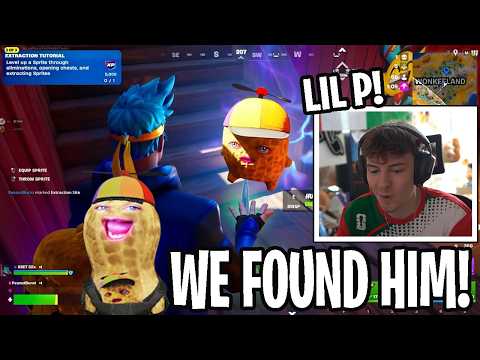 TheBurntPeanut & Clix Freak Out After Finding LIL P In Fortnite & Shows Off His NEW Skin!