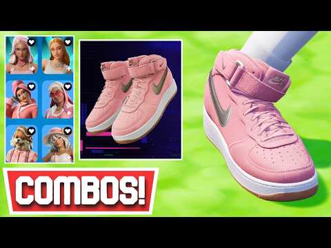 *NEW* BEST NIKE AIR FORCE 1 MID 'BRIGHT MELON' KICKS COMBOS! | Fortnite