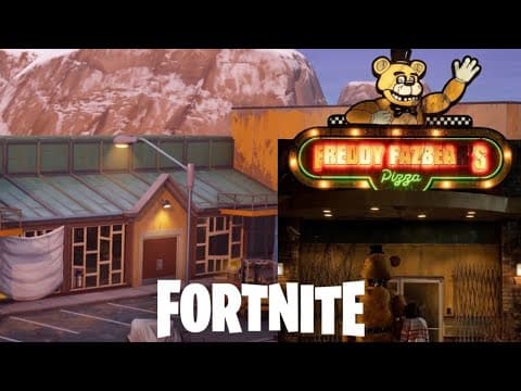 FREDDY FAZBEAR’S PIZZA LOCATION POI in FORTNITE 17 FNAF X FORTNITE REALEASE DATE Five Nights Freddy