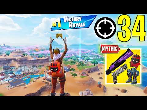 34 Elimination Solo Vs Squads Gameplay "Build" Wins (NEW! Fortnite Chapter 7 Season 3)