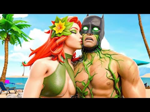 Poison Ivy's TOXIC KISS INFECTS Beach Bod Batman.. Hot Bat Summer