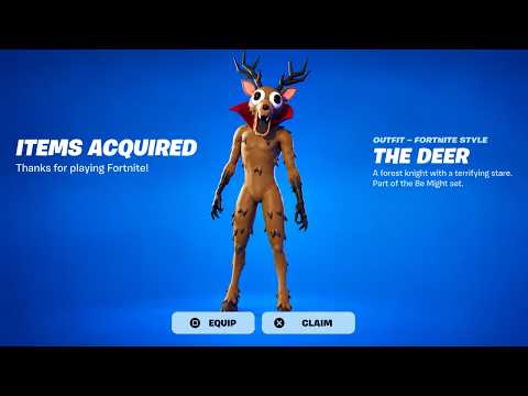 HOW TO GET THE DEER SKIN FREE IN FORTNITE! (99 NIGHTS IN THE FOREST SKIN)