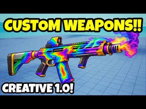 How To Make CUSTOM WEAPONS In Fortnite Creative!! Pt 10! (Tutorial)