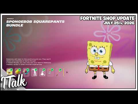 Fortnite Shop SPONGEBOB SQUAREPANTS BUNDLE IS BACK! [July 25th, 2026] (Fortnite Chapter 7)