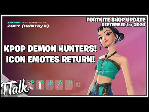 Fortnite Shop KPOP DEMON HUNTERS AND MORE! [September 1st, 2026] (Fortnite Chapter 7)