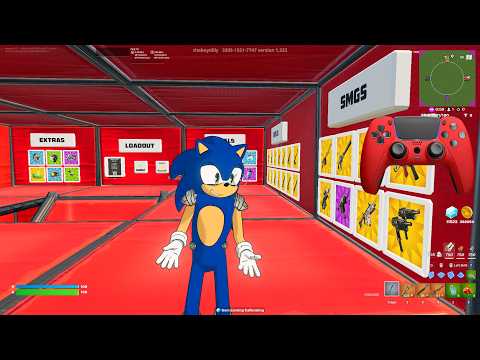 SONIC THE HEDGEHOG SKIN Fortnite 3v3v3v3 Go Goated🐐Zone Wars Gameplay🎮
