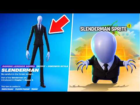 *NEW* SLENDERMAN SKIN & NEW SPRITES Added in Fortnite Update! (Slenderman Skin & All Codes)