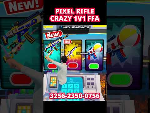 PIXEL RIFLE iN CRAZY 1V1 FFA ALL GUNS & RIDES FORTNITE  - @hozzy HOZZY