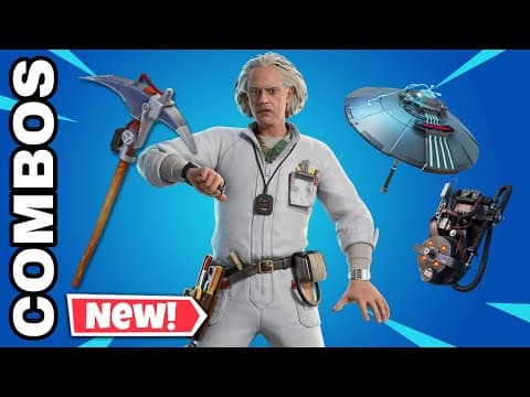 *NEW* BEST Doc Brown Skin Combos ! | Back To The Future Collab