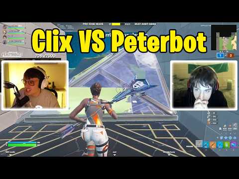 Clix VS Peterbot 4v4 TOXIC Zonewars!