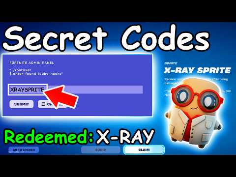 *NEW* X-RAY SPRITE CODE in FORTNITE SEASON 4 SPRITE CODES! (New Secret Codes)