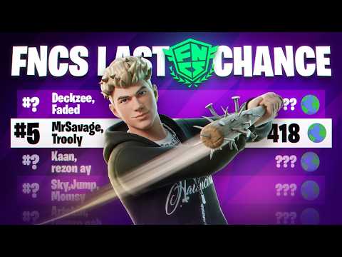 MRSAVAGE PLAYS FNCS LAST CHANCE QUALIFIER!