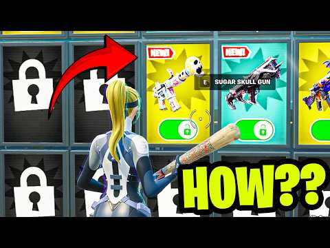 New Sugar Skull Smg Weapon In 1v1 With Every Gun Fortnite Game