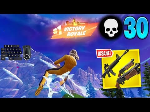30 Elimination Solo Vs Squads Win "Fortnite Chapter 7" Gameplay Full Game (PC Keyboard)