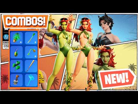 BEST CHLOROPHYLL IVY Skin Combos (DC HOT BAT SUMMER!) - Fortnite