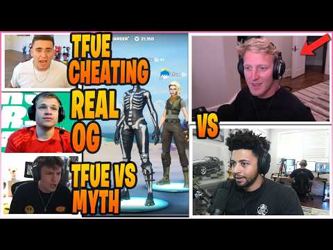 STREAMERS React To TFUE vs MYTH INTENSE 1v1! (Fortnite Moments)