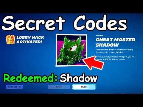 *NEW* CHEAT MASTER SPRITE CODES in FORTNITE SEASON 4 SPRITE CODES! (New Secret Codes)