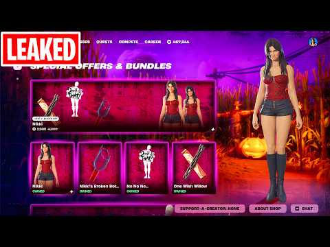 OBSESSION NIKKI FORTNITE ITEM SHOP early showcase (Skin, Emote & Bundle)