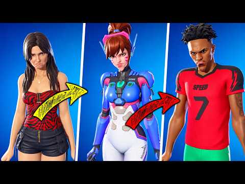 NIKKI'S IDLE ANIMATION on OTHER SKINS in Fortnite! (OBSESSION)