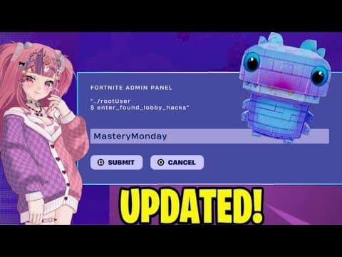 EVERY NEW ADMIN CODE TODAY FORTNITE ADMIN PANEL LOBBY HACKS CODES MASTERY MONDAYS CODES ADMIN PANEL