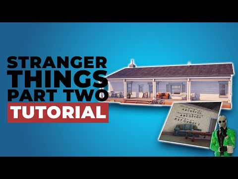 How to Make Stranger Things HOUSE and UPSIDEDOWN | Fortnite Creative