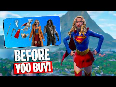SUPERGIRL and LOBO | Gameplay + Combos! Before You Buy (Fortnite Battle Royale)