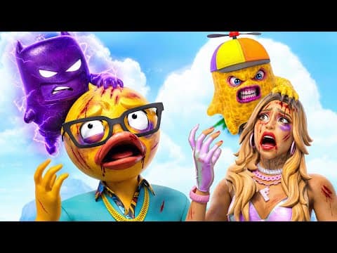 Cube SPRITE Batman and His BROTHER TheBurntPeanut vs MOM and DAD - A Family Break up.. Fortnite
