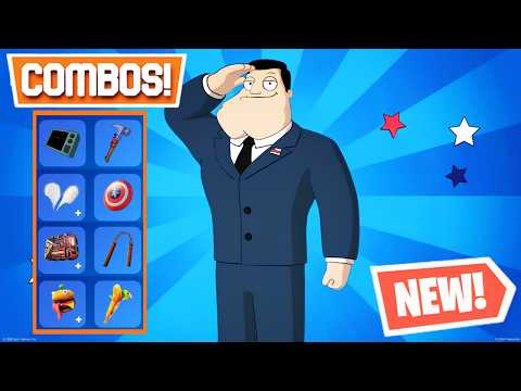 BEST STAN SMITH Skin Combos (AMERICAN DAD!) - Fortnite
