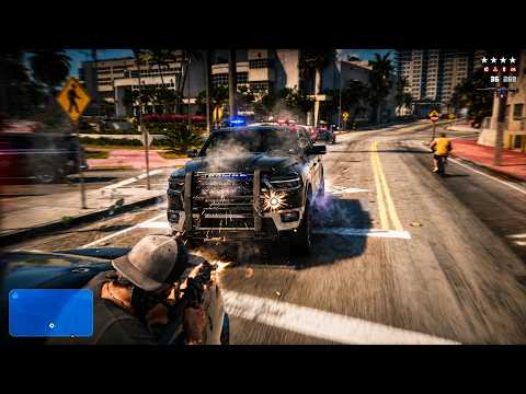 GTA 6 Police Car Chase Gameplay