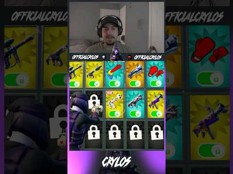1v1 With Every Gun Unlock Sugar Skull Gun🤯#fortnite #Crylos #epicgames