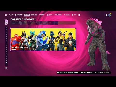 OLD Godzilla Battle Pass Arrives - Fortnite