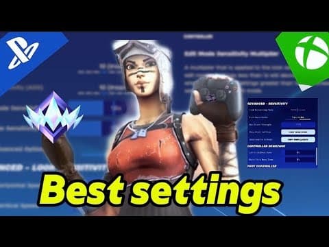 NEW BEST controller SETTINGS + SENS in Chapter 5! ( Fortnite Tutorial)