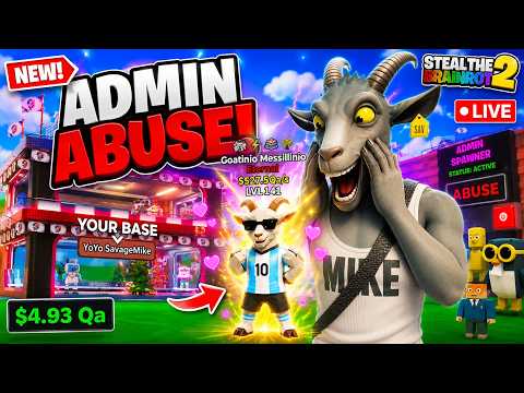 Tier 12 In ADMIN ABUSE! Fortnite Steal the Brainrot 2! (All Secret Codes)