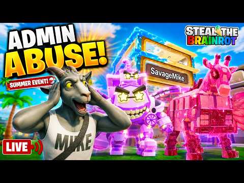 I Played all 3 ADMIN ABUSE and THIS HAPPENED! Fortnite Steal the brainrot! *ALL SECRET CODES*