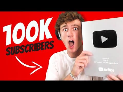 UNBOXING MY 100K YOUTUBE AWARD!
